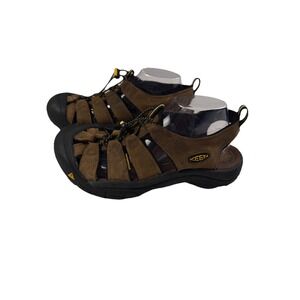 KEEN Sandals Brown Newport Fisherman Leather Hiking Outdoor 1001870 Men's 10 EUC